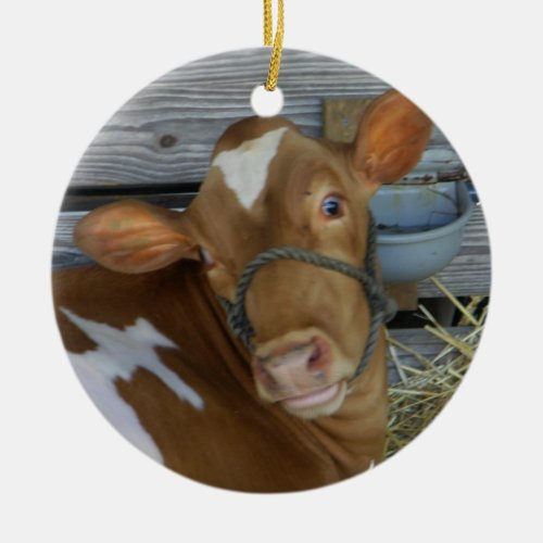 HOLY COW CHRISTMAS ORNAMENT