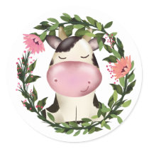 Holy Cow! Classic Round Sticker