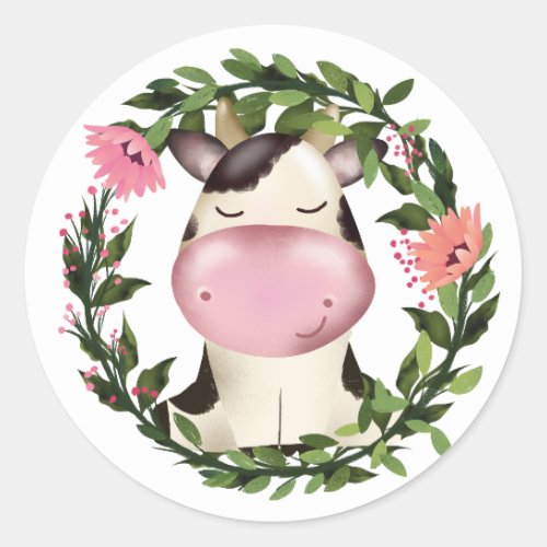 Holy Cow Classic Round Sticker