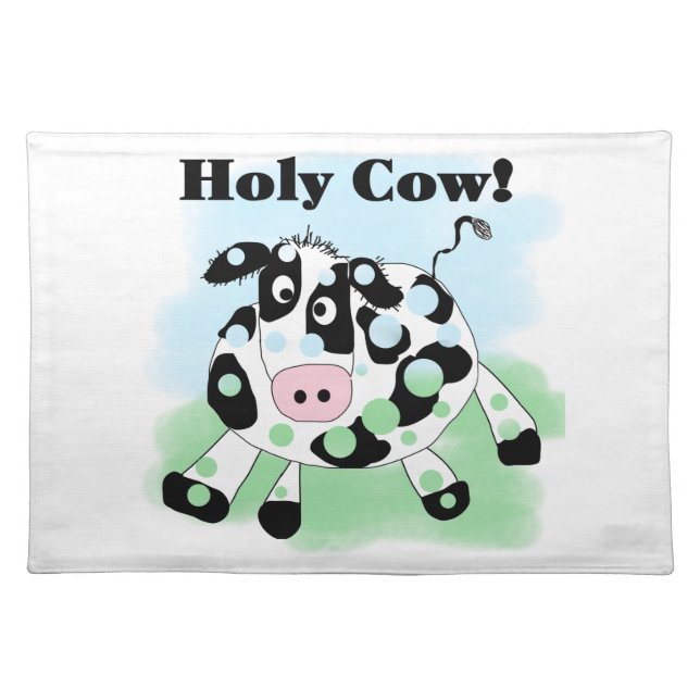 Holy Cow Cloth Placemat (Front)