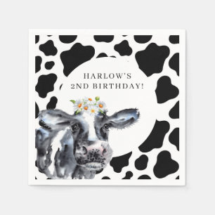 Holy Cow Country Farm Daisy Birthday Napkins
