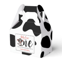 Holy Cow First Birthday Favor Boxes