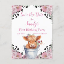 Holy Cow First Birthday , Save the Date