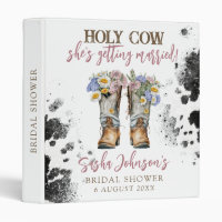Holy Cow Floral Cowboy Boots Bridal Shower