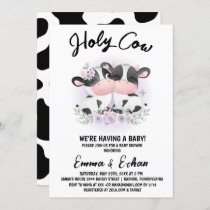 Holy Cow Gender Reveal Baby Shower Invitation