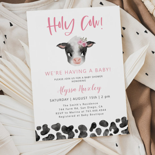 Holy Cow Girl Baby Shower 