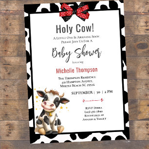 Holy Cow Girl Baby Shower Invitation
