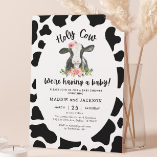 Printable Highland Cow Baby Baby Shower Invite (Download Now) 