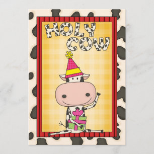 Holy Cow - Graduation Party Invitation