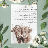 Holy Cow Highland Bride Groom Wedding