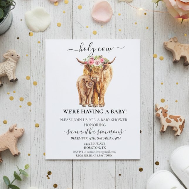 Holy Cow Highland Calf Baby Shower  Budget  (Creator Uploaded)