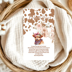 Holy Cow Highland Cow   Books for Baby  Enclosure Card