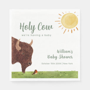 Holy Cow Highland Farm Animal Baby Shower  Napkins