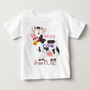 Holy Cow I am One kids Baby T-Shirt