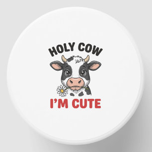 Holy Cow I’m Cute Funny Cow Vintage Engraving Desi Mini Candle Favors
