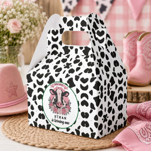 Holy Cow I’m One Cowgirl 1st Birthday Party Favor Boxes