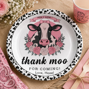 Holy Cow I’m One Cowgirl 1st Birthday Party Paper Plates