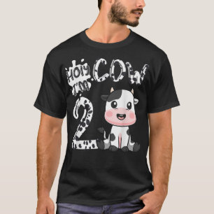 Holy Cow Im 2 Birthday 2nd Year Old Farm Animals B T-Shirt