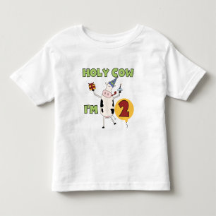 Holy Cow I'm 2 Birthday T-shirts and Gifts