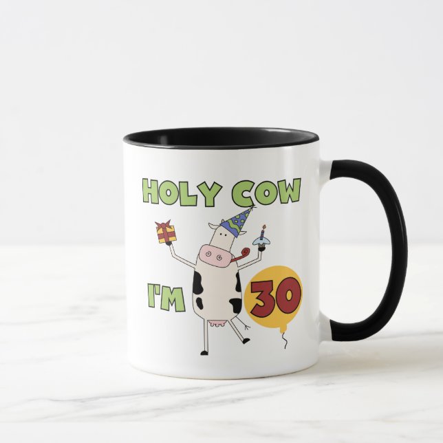 Holy Cow I'm 30 Tshirts and Gifts Mug (Right)