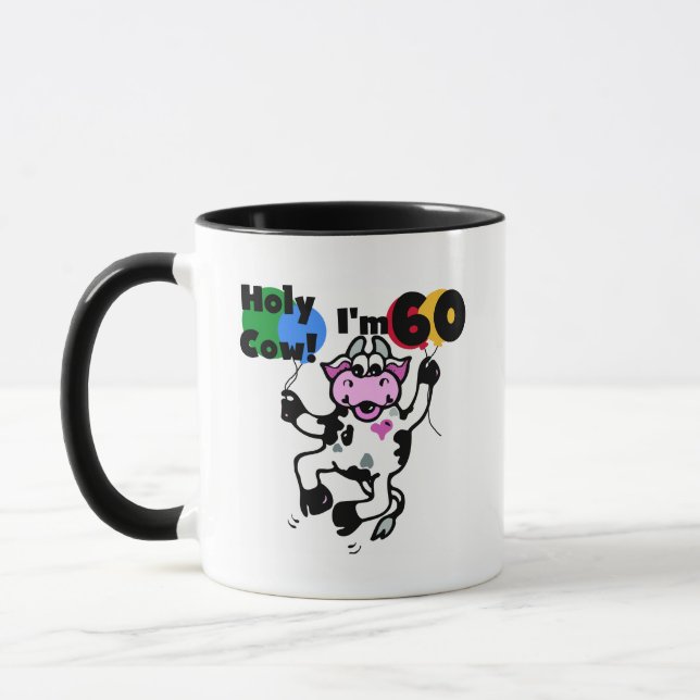 Holy Cow I'm 60 Tshirts and Gifts Mug (Left)
