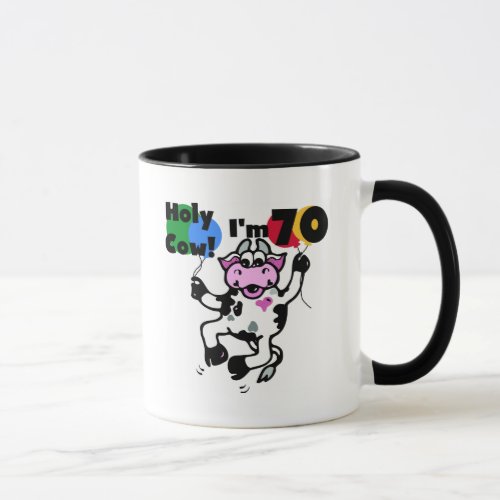 Holy Cow Im 70 Tshirts and Gifts Mug