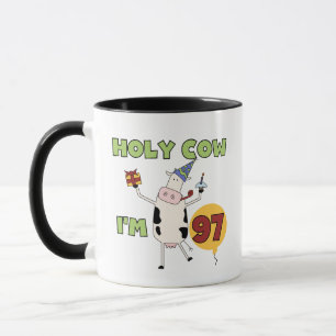 Holy Cow I'm 97 Birthday Tshirts and Gifts Mug
