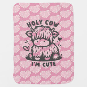 Holy Cow I'm Cute for Baby Bliss Blanket