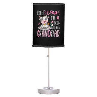 Holy Cow I'm Going To Be A Granddad Gender Reveal  Table Lamp