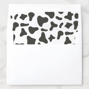 Holy Cow I'm One Cow Print Birthday Envelope Liner