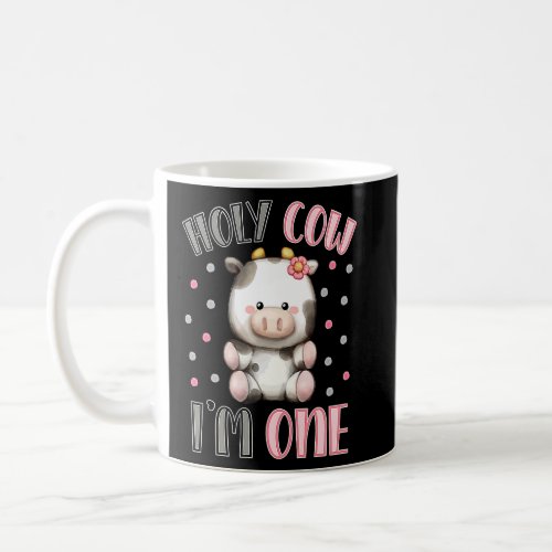 Holy Cow Im One Cute Farm Animal 1st Birthday for Coffee Mug