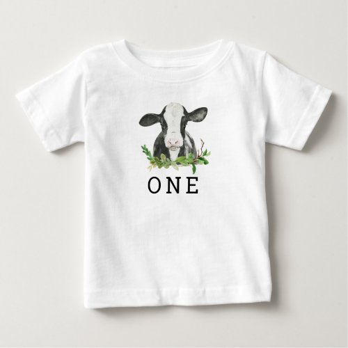 Holy Cow Im One First Birthday  Baby T_Shirt