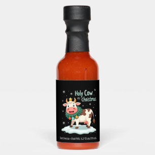 Holy Cow Its Christmas I Xmas Cow T-Shirt (1) Hot Sauces