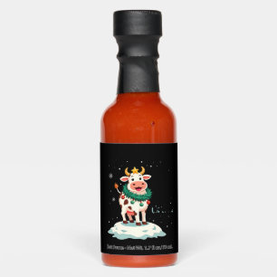 Holy Cow Its Christmas I Xmas Cow T-Shirt (2) Hot Sauces