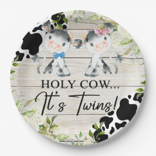 Holy cow it's twins baby shower paper plates. plates