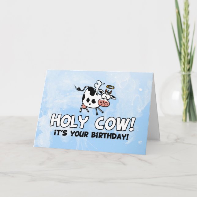 Holy cow! It's your birthday! Card (Front)