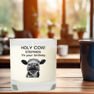 Holy Cow It's Your Birthday Scented Candle