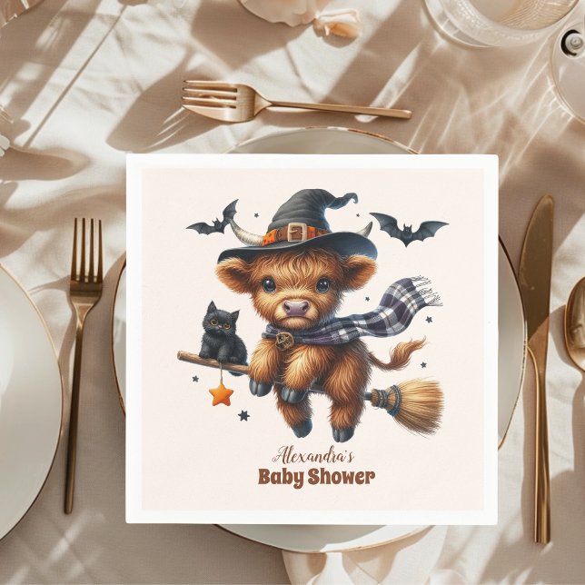 Holy Cow Little Boo Halloween Baby Shower Napkins (Creator Uploaded)