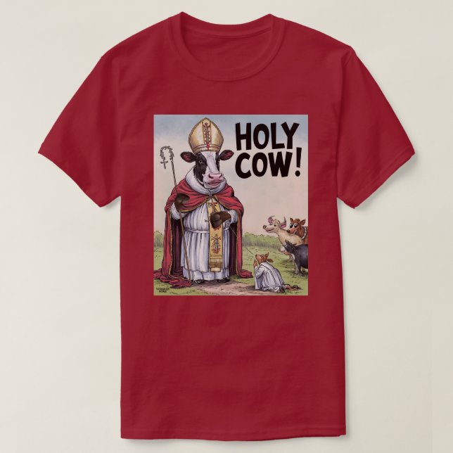 Holy cow man T-Shirt (Design Front)