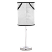 Holy Cow Mesotint Style Art Photography Table Lamp (Back)