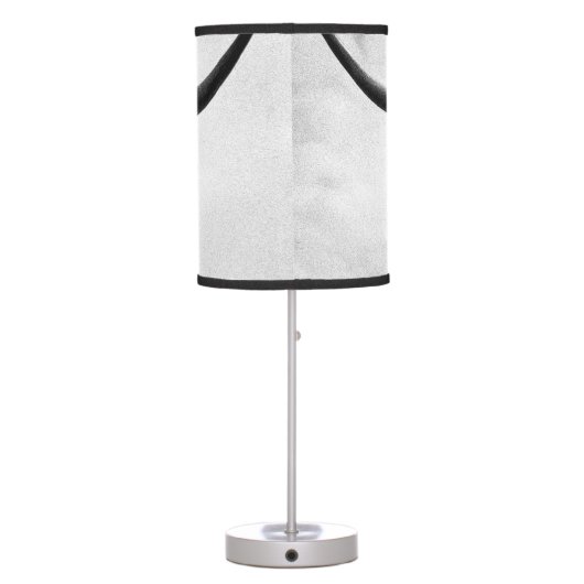 Holy Cow Mesotint Style Art Photography Table Lamp (Back)