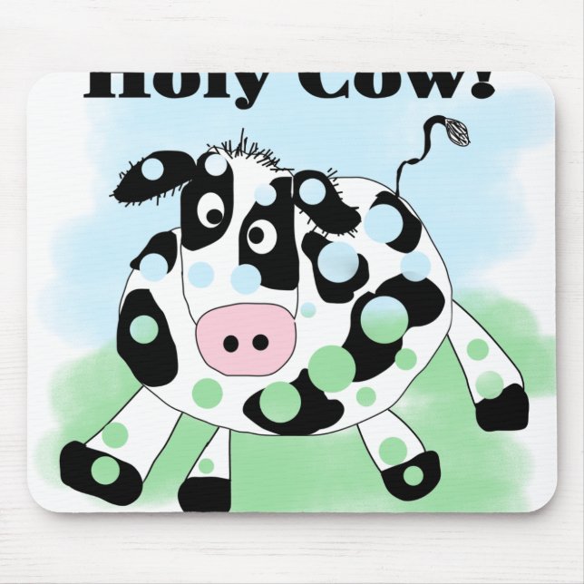 Holy Cow Mouse Pad (Front)