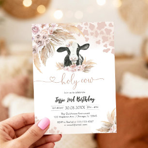 Holy Cow Pampass Baby Shower Invitation