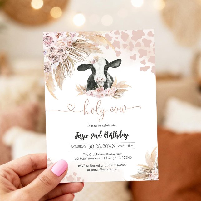 Holy Cow Pampass Baby Shower Invitation (Creator Uploaded)