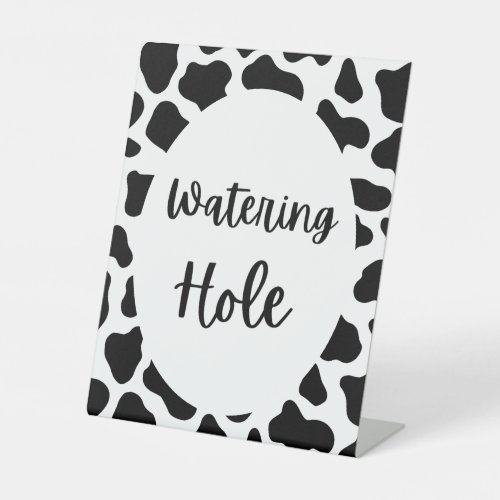 Holy Cow Print Birthday Watering Hole Sign
