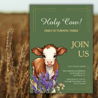 Holy Cow Rustic Farm Animal Birthday Party