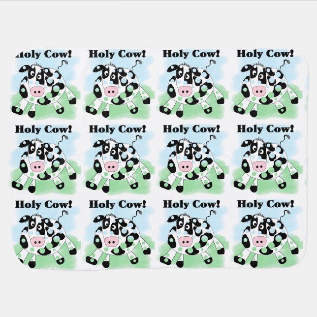 Holy Cow Stroller Blanket (Horizontal)