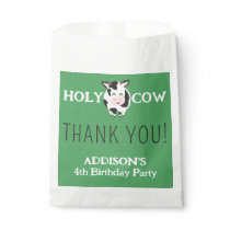 Holy Cow Thank You Farm Animal Party Favor Bag