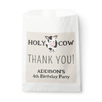 Holy Cow Thank You Farm Animal Party Favor Bag