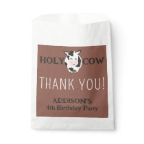 Holy Cow Thank You Farm Animal Party Favor Bag